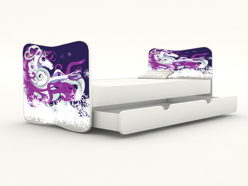 Becks posteľ bez bočnice + úložný priestor Jednorožec